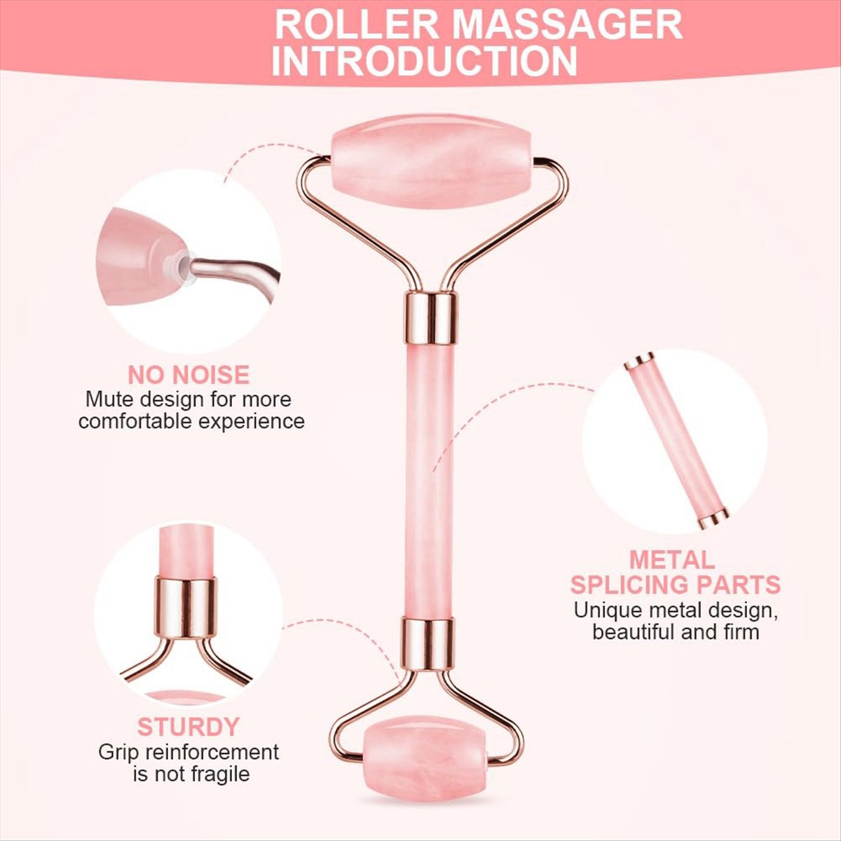 Jade Roller Stone - MSOR Set Alat Gua Sha Baru,