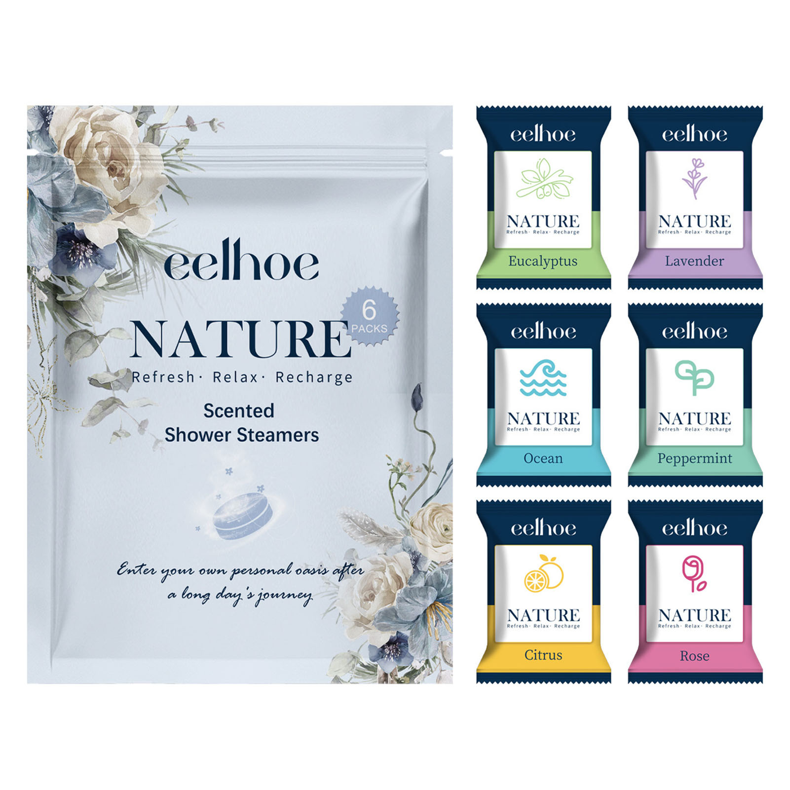 Shower Steamer Tablet - 6 Buah Tablet Mandi Aromaterapi Membantu