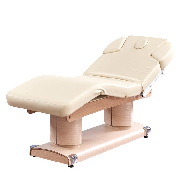 Spa Wellness Salon - Meja Pijat Elektrik dengan Alas Kayu