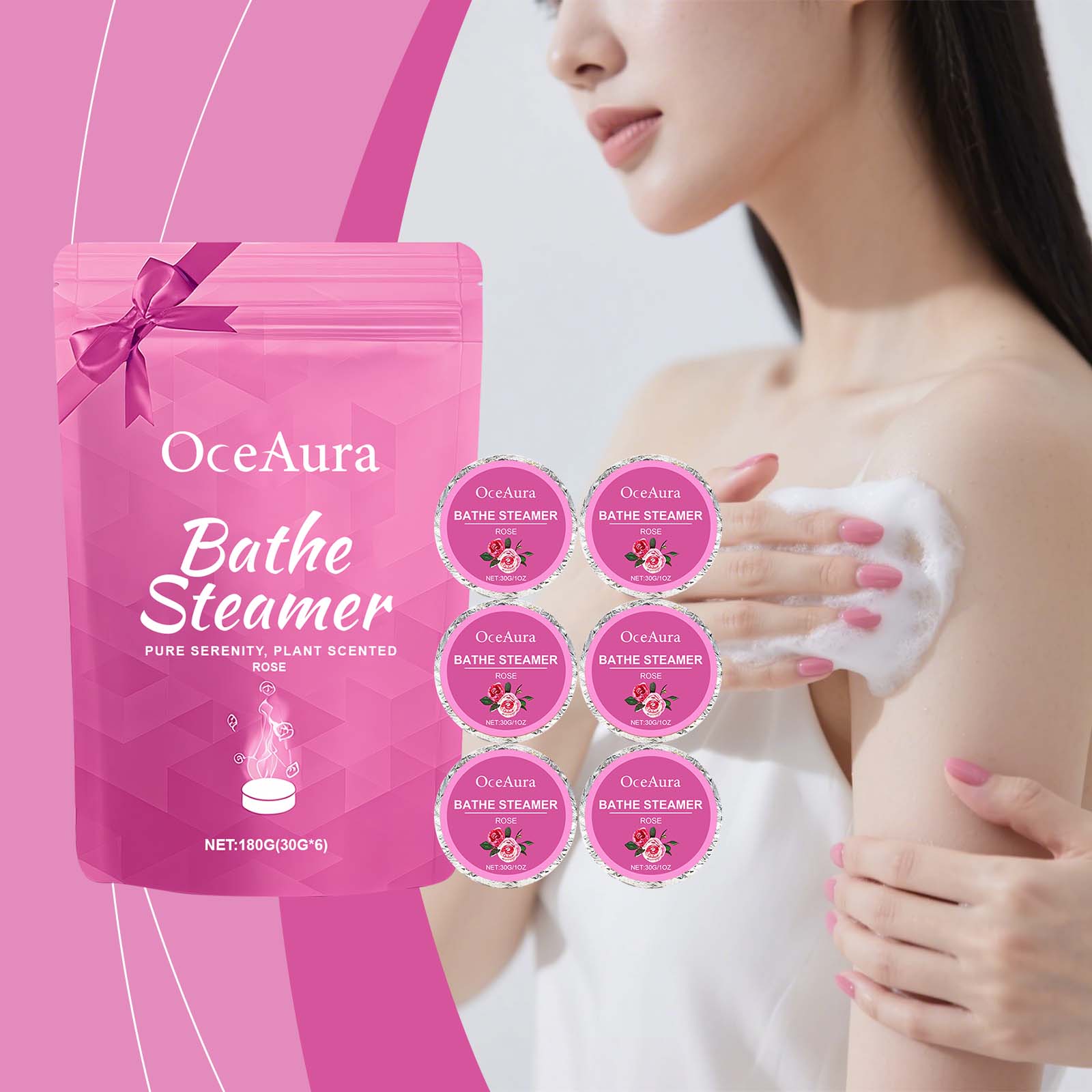 Shower Steamer Tablet - Pengharum Mandi Aromaterapi Pereda Stres Spa