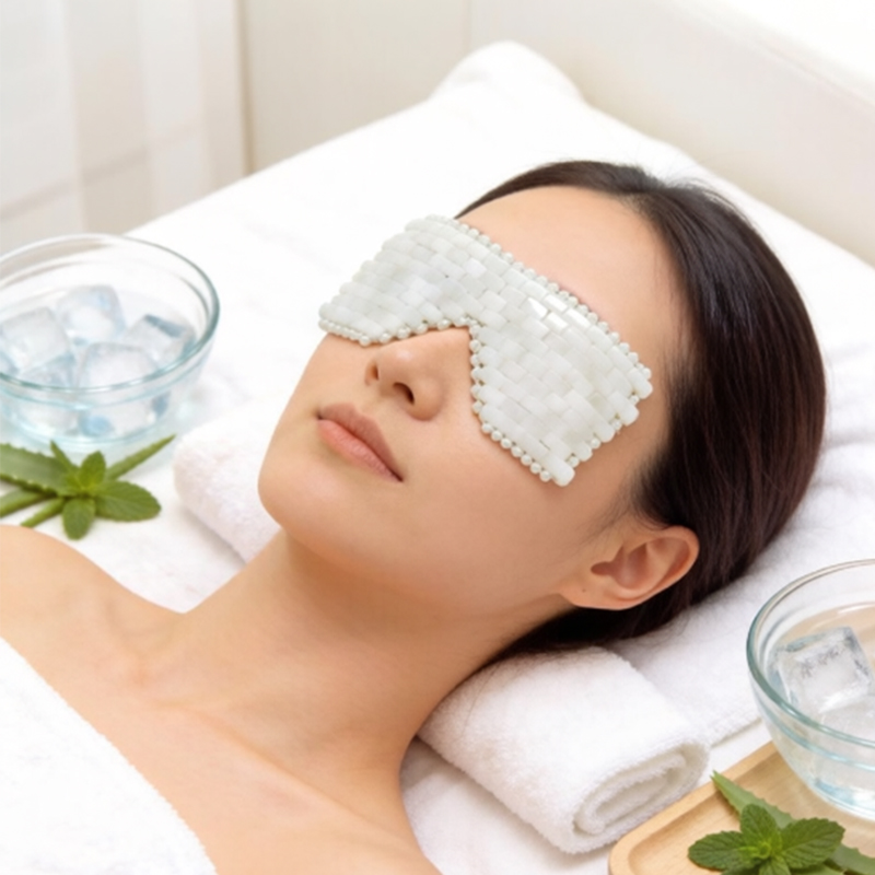 Jade Roller Stone - Masker Mata Giok Putih Alat Pijat