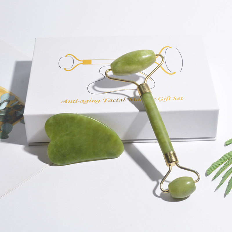Jade Roller Stone - Roller Jade Alami Gua Sha Batu