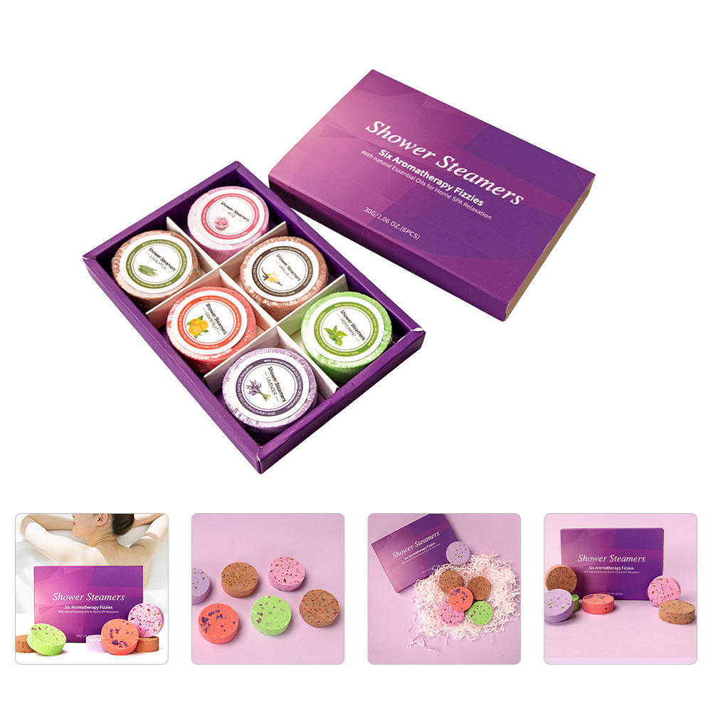 Shower Steamer Tablet - 6Pcs Tablet Mandi Aroma Minyak Esensial,