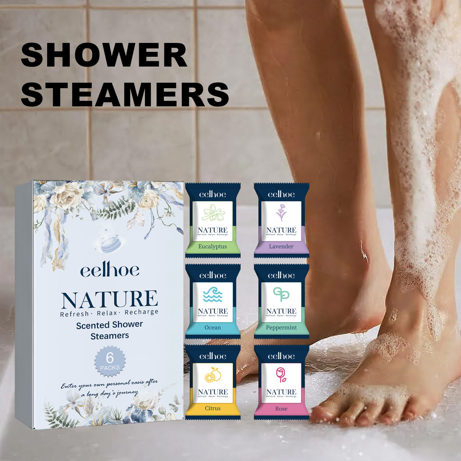 6 Buah Tablet Mandi Aromaterap - Shower Steamer Tablet ulasan dan harga