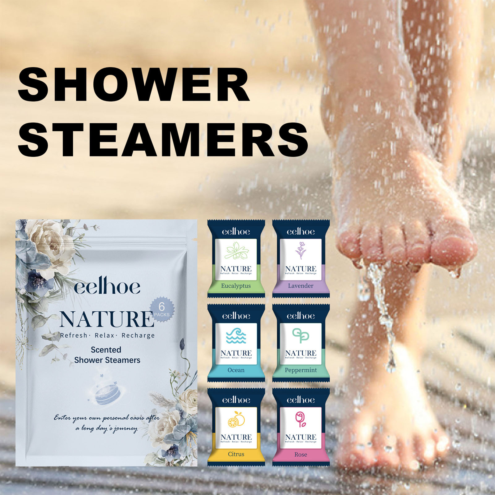 6 Buah Tablet Mandi Aromaterap - Shower Steamer Tablet ulasan dan harga
