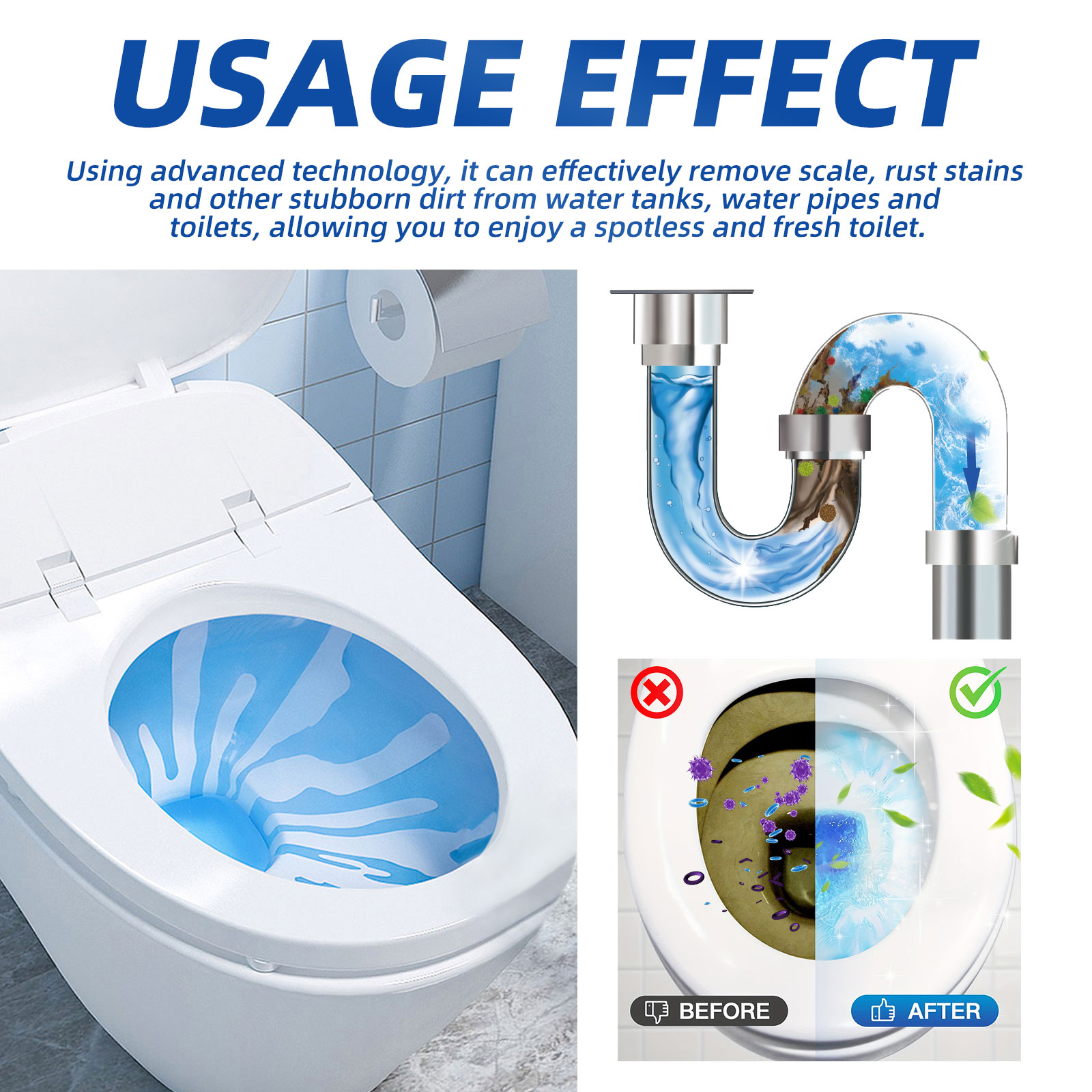 Tablet Pembersih Toilet Biru,  - Shower Steamer Tablet ulasan dan harga