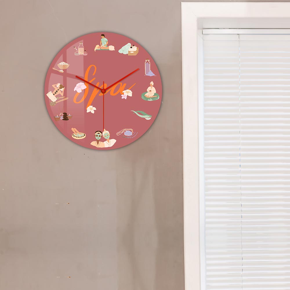 Jam Dinding Kuarsa Senyap untu - Spa Wellness Salon ulasan dan harga