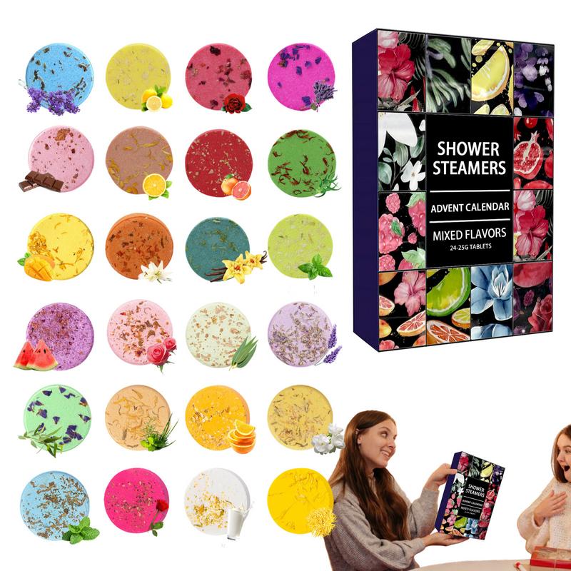 24 buah kit kalender kedatanga - Shower Steamer Tablet ulasan dan harga