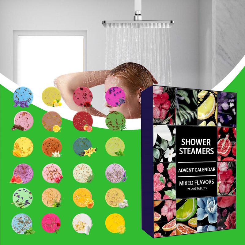 24 buah kit kalender kedatanga - Shower Steamer Tablet ulasan dan harga