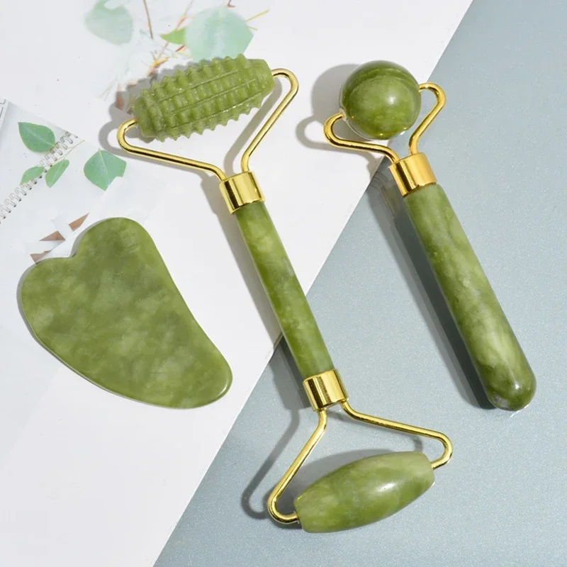 Roller Jade Alami Gua Sha Batu - Jade Roller Stone ulasan dan harga