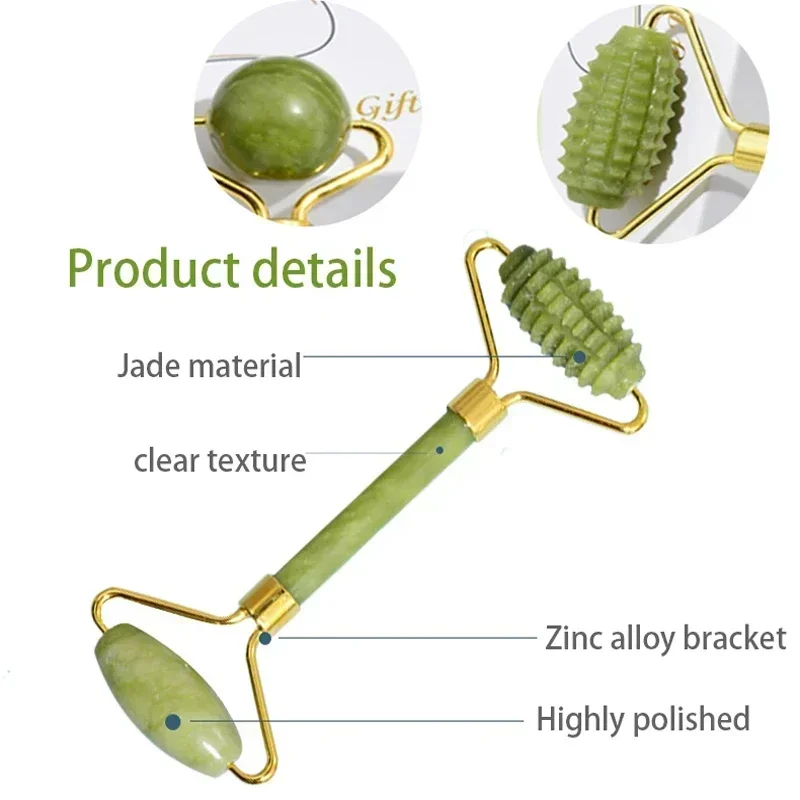 Roller Jade Alami Gua Sha Batu - Jade Roller Stone ulasan dan harga