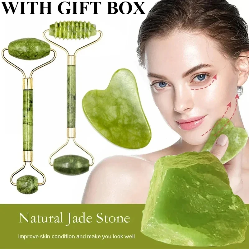 Roller Jade Alami Gua Sha Batu - Jade Roller Stone ulasan dan harga