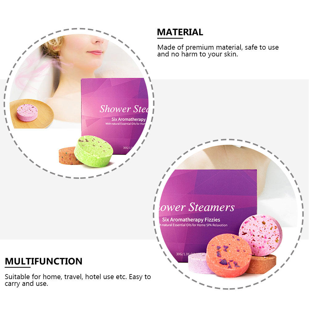 6Pcs Tablet Mandi Aroma Minyak - Shower Steamer Tablet ulasan dan harga